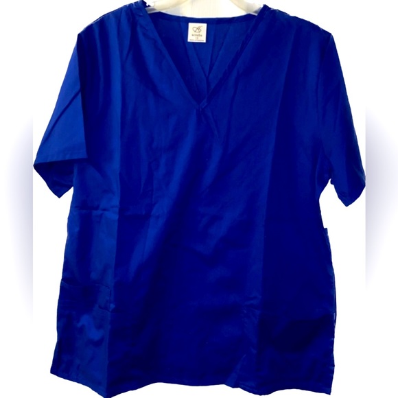 Scrub Top (Royal Blue) - Picture 1 of 5